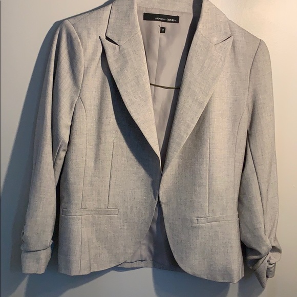 amanda + chelsea signature blazer - grey size 6 - Picture 6 of 7